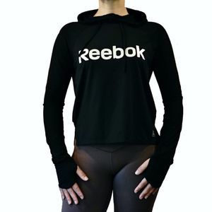 Reebok Women XS Black Limitless Charger Hoodie